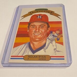 Nolan Ryan 1982 Donruss Diamond Kings Baseball Card #13 Vintage Collectible